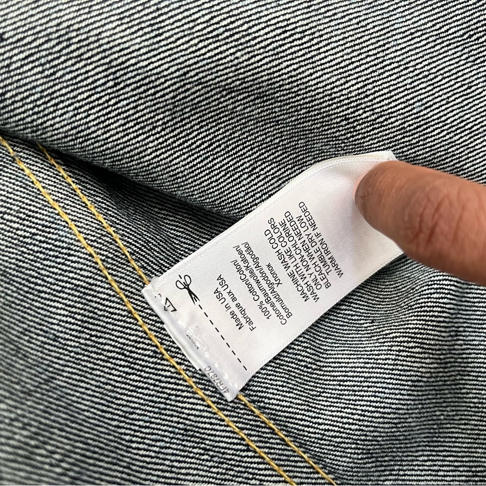 RRL Double RL Ralph Lauren dark indigo wash denim Jean trucker jacket Large USA - Picture 6 of 16